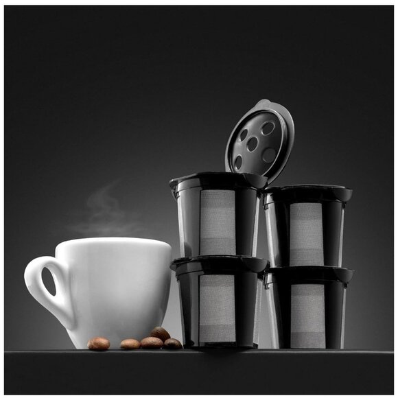 Reusable Refillable K Cup Pod for Keurig K Supreme,Plus,Slim Coffee Maker 4 Pack - Picture 5 of 5